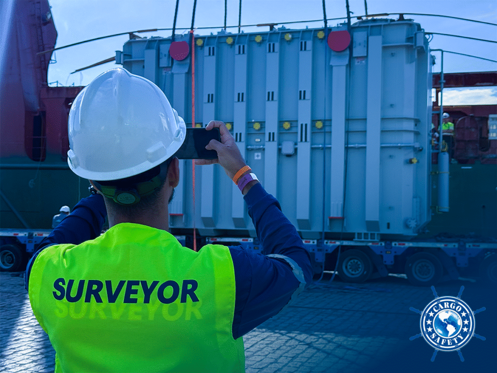 Inspeção de cargas em Santos realizada pela Cargo Safety