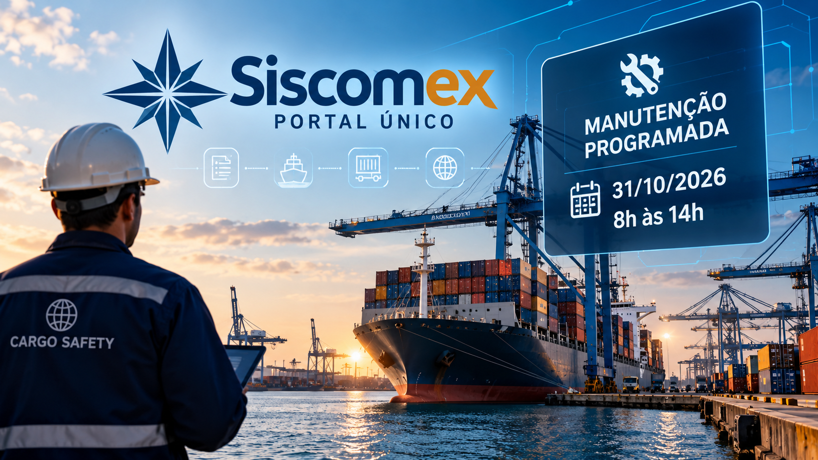Paralisação do Siscomex em 31 de outubro de 2026